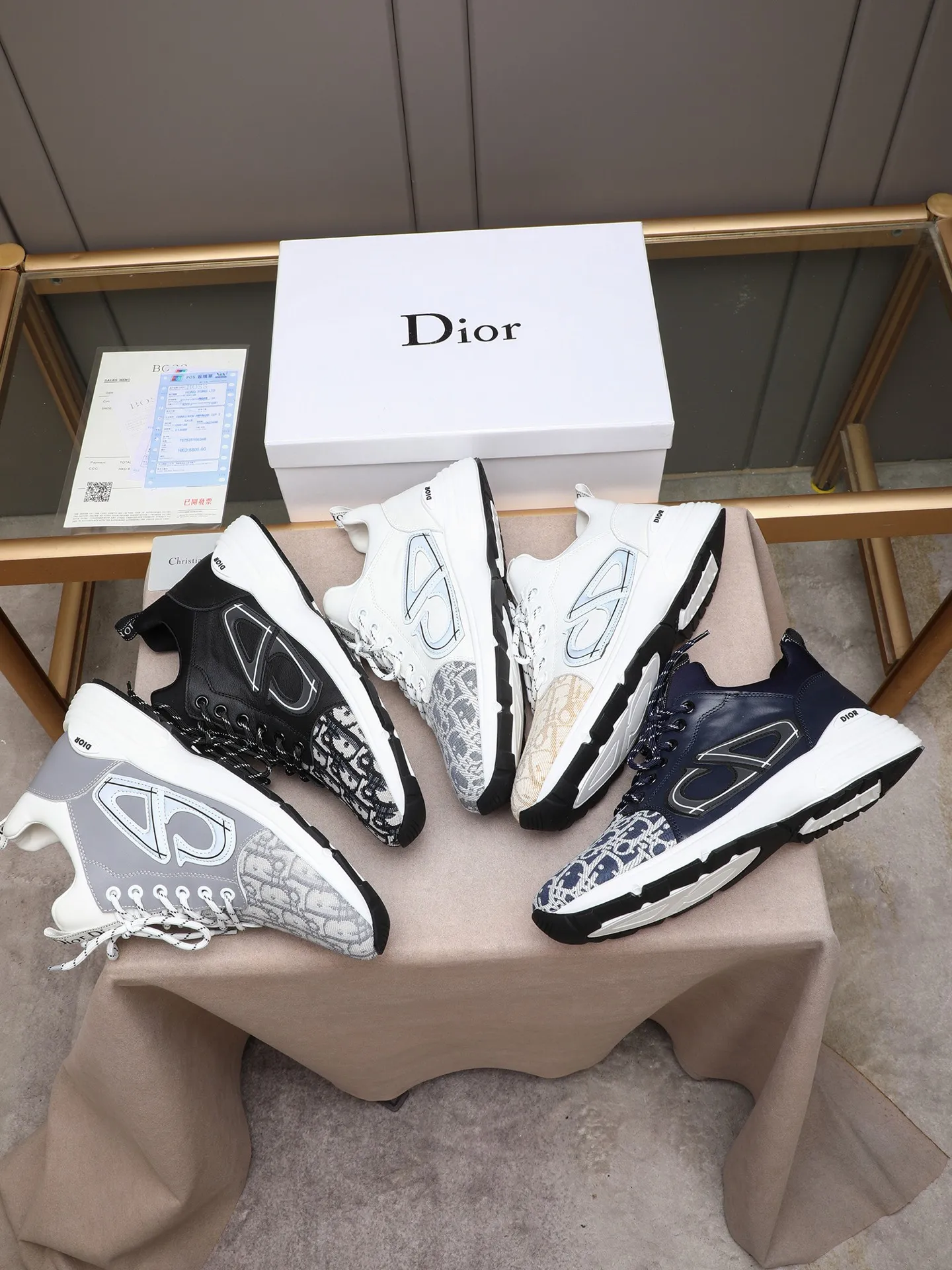 Men's shoes 💰460 💰Dior [Dior] 😘😘High-end series of casual men's shoes, simple and elegant👍👍👍The upper is made of first-layer genuine leather spliced ​​with Dior's special material [sun][sun]; imported first-layer sheepskin lining; special outsole, wear-resistant, lightweight, the overall design is harmonious and unified without lacking personality 👣🌟✨You deserve it! 5 colors😍Sizes 38~44. (45 custom-made) The picture above is a big seller🔥🔥🔥